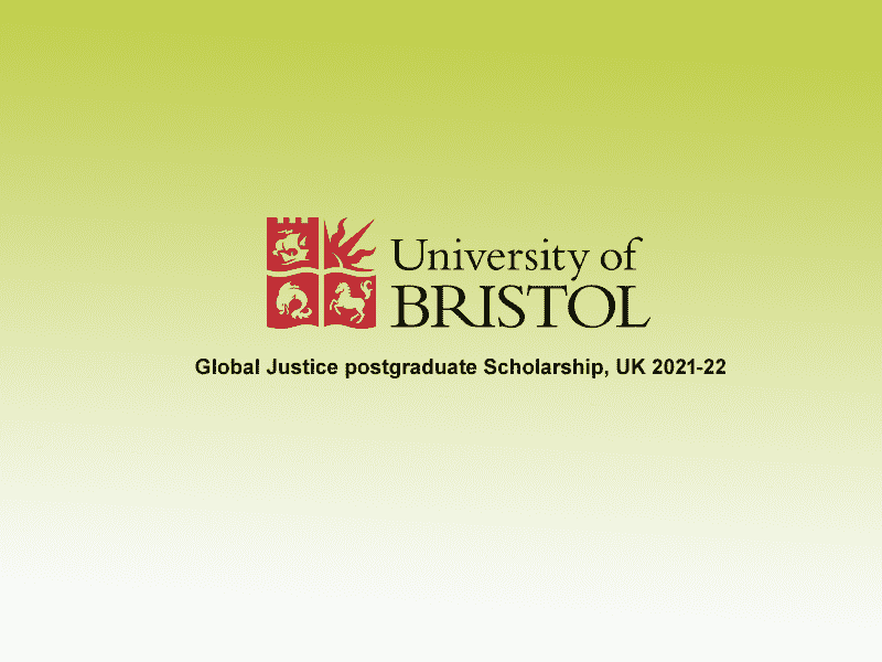  Global Justice postgraduate Scholarships. 