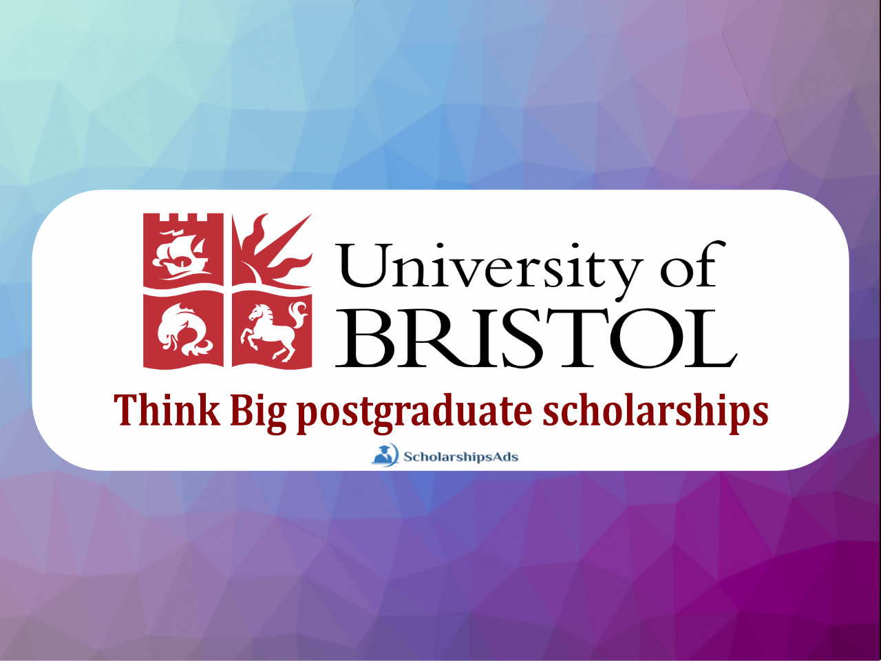 Think Big postgraduate Scholarships.