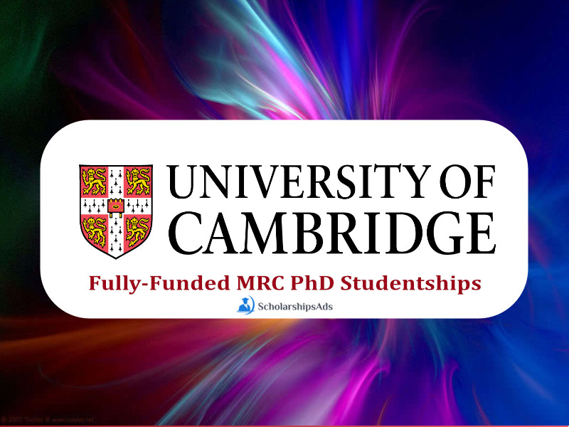  Fully-Funded MRC PhD Studentships 2022 