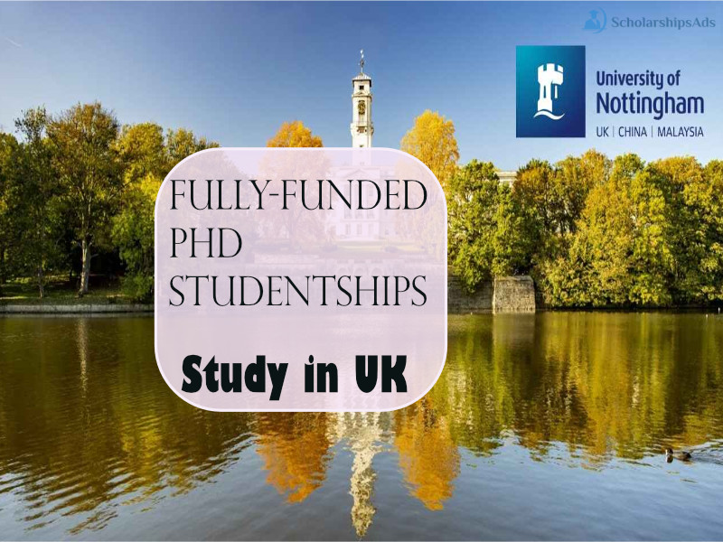  University of Nottingham Fully funded PhD studentships - HeatToPower, UK 2022 