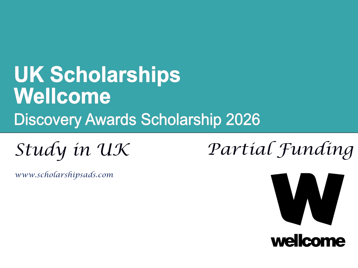 UK Wellcome Discovery Awards Scholarship 2026
