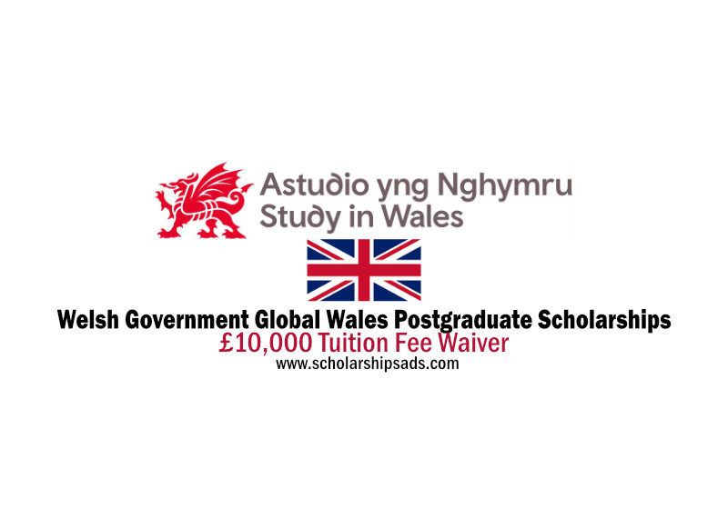 Global Wales Postgraduate Scholarships by Welsh Government in UK 2022/2023