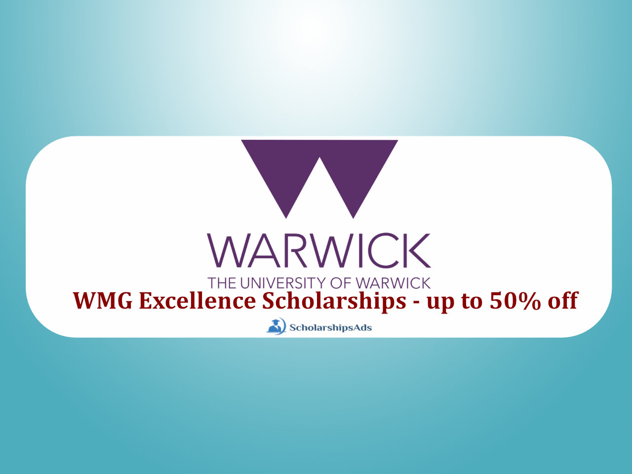 WMG Excellence Scholarships - up to 50% off