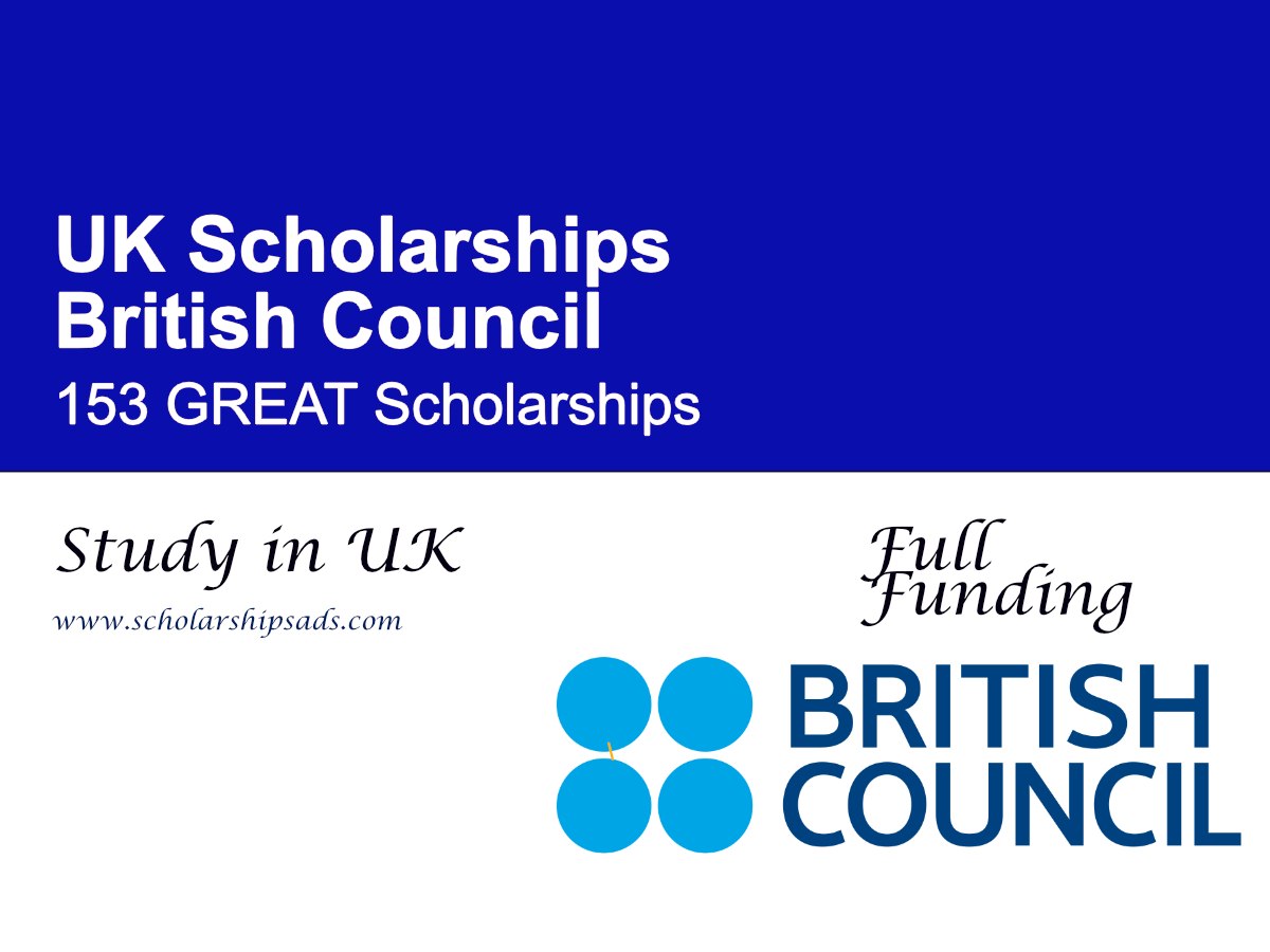 153 British Council GREAT Scholarships 2027–2028 in the UK