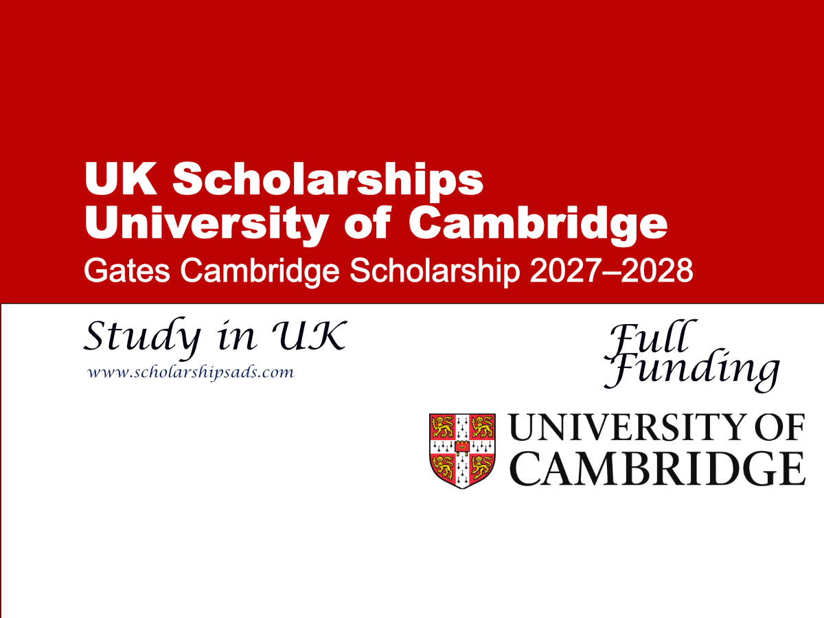 Gates Cambridge Scholarship 2027–2028 for International Students in UK