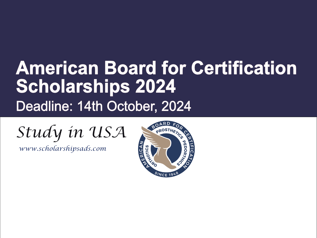 American Board for Certification USA Scholarships.