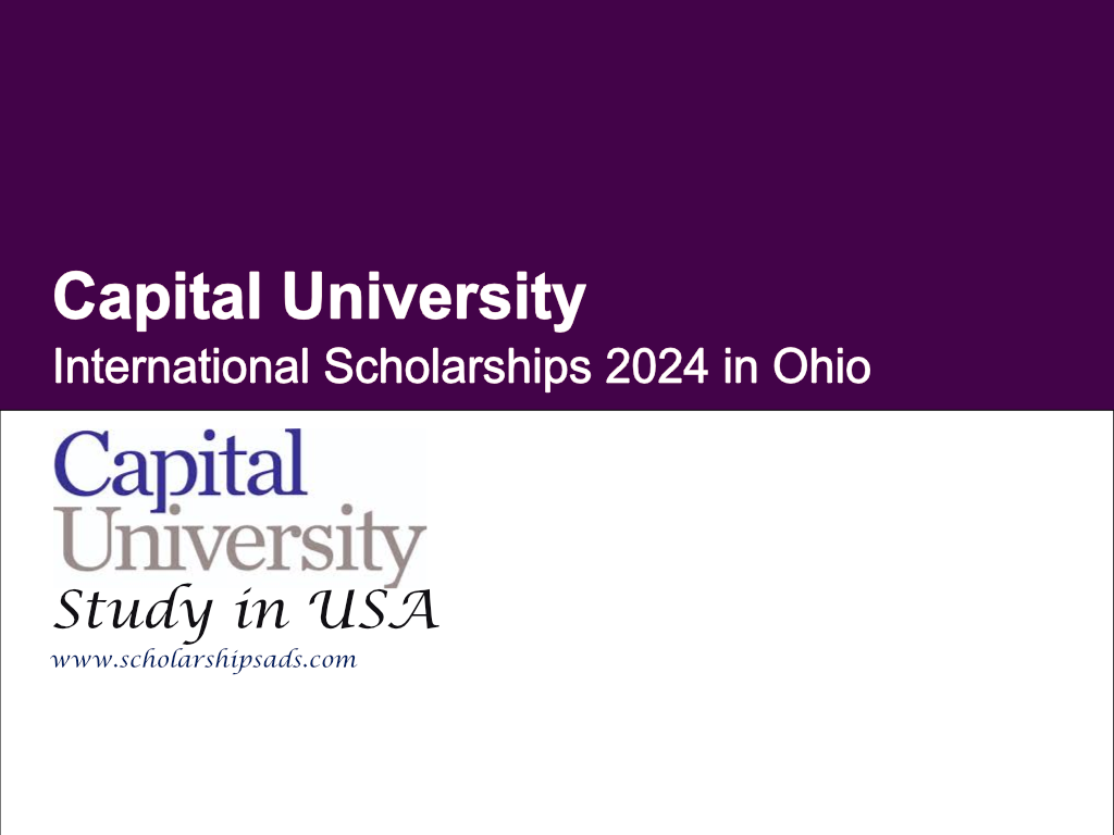 Capital University International Scholarships.