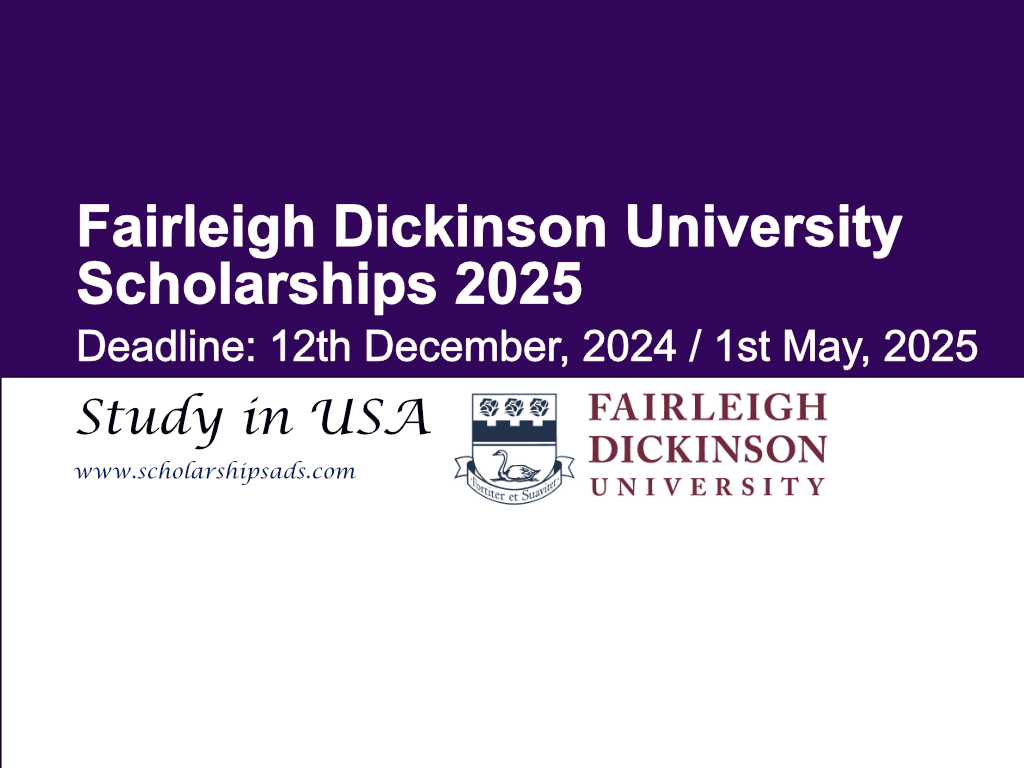 Fairleigh Dickinson University USA Scholarships 2025