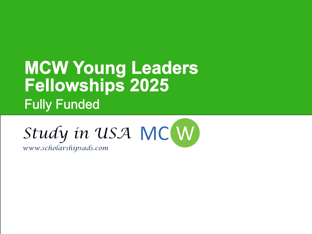 MCW USA Young Leaders Fellowships 2025 (Fully Funded)