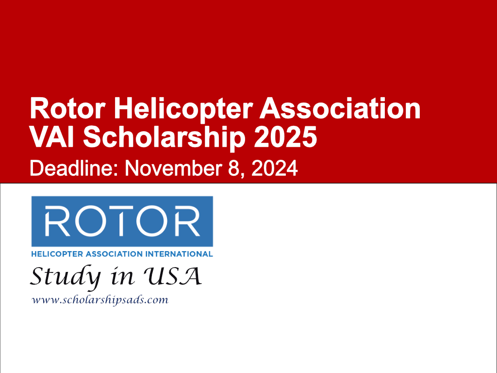 Rotor Helicopter Association VAI Scholarships.