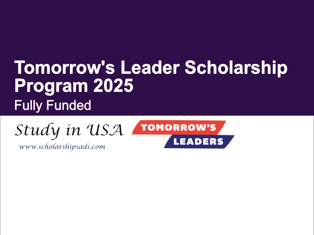 Tomorrow&#039;s Leader USA Scholarships.