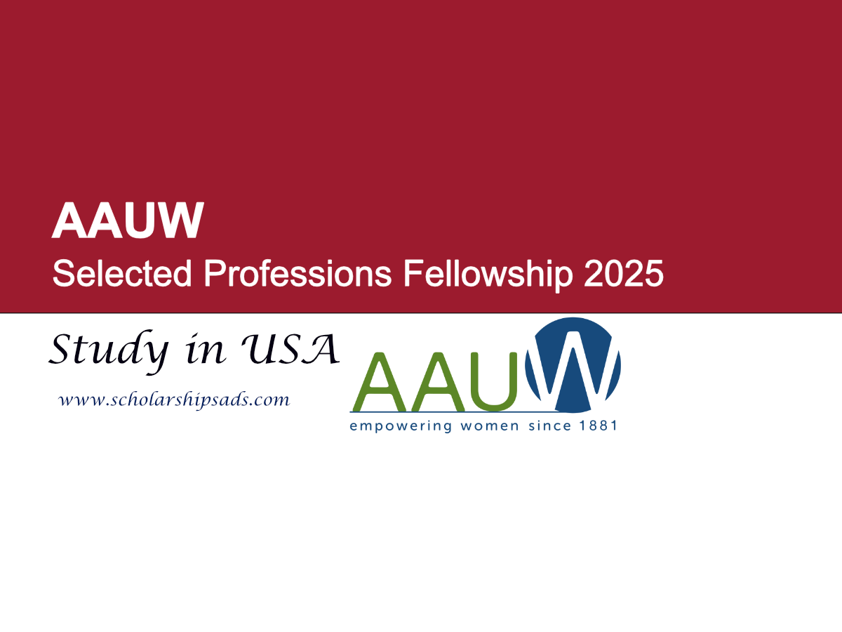 AAUW USA Selected Professions Fellowship 2025