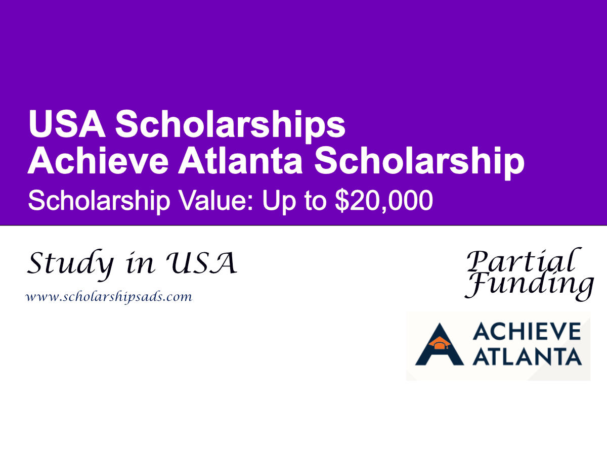 Achieve Atlanta Scholarship in USA