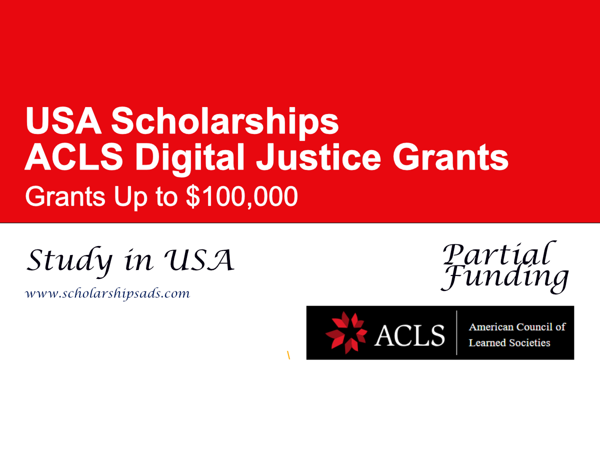 ACLS Digital Justice Grants 2026-27 in the USA