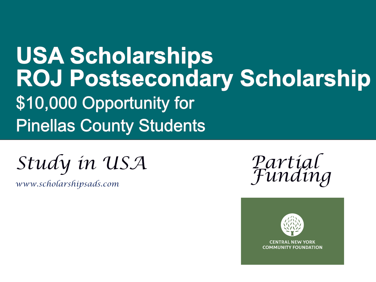ROJ Postsecondary Scholarship, USA