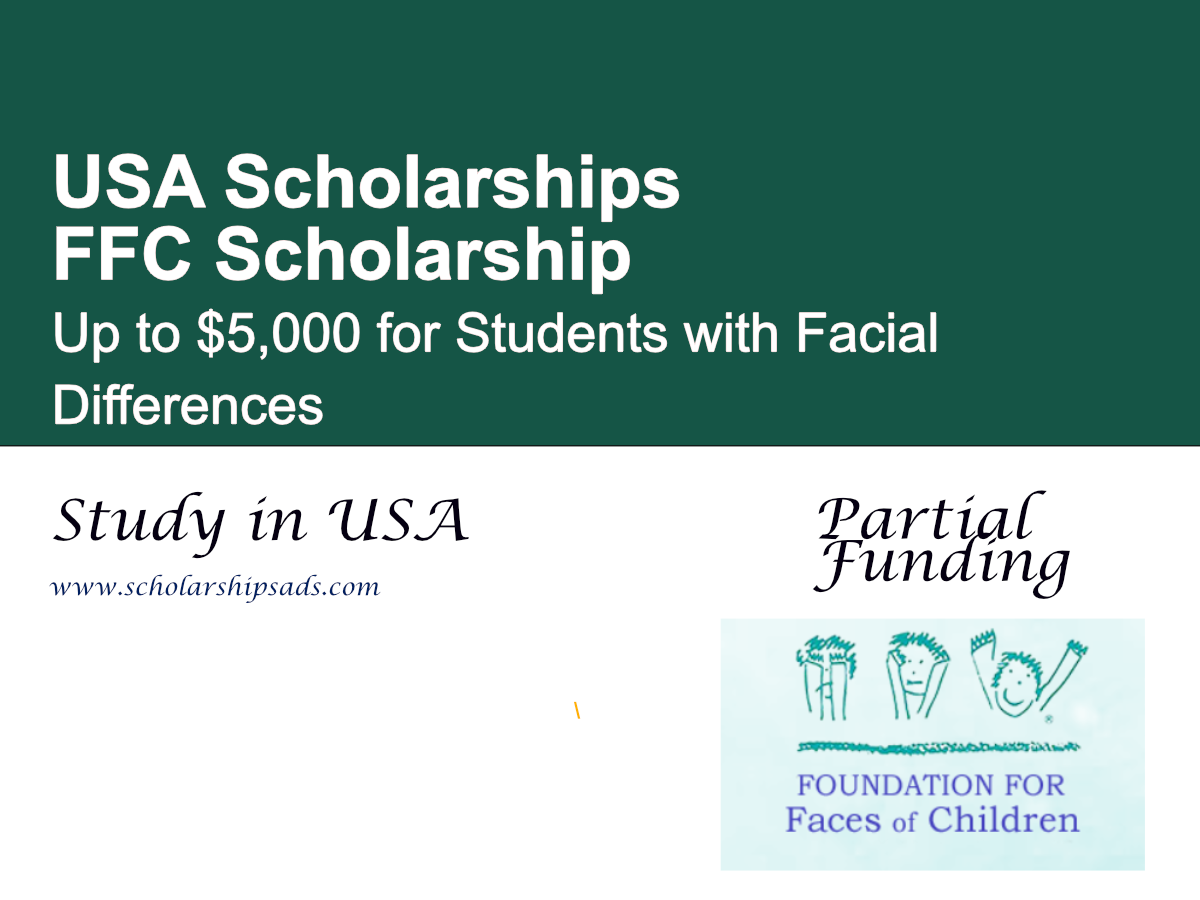 FFC Scholarship in the USA | Up to $5,000 for Students with Facial Differences