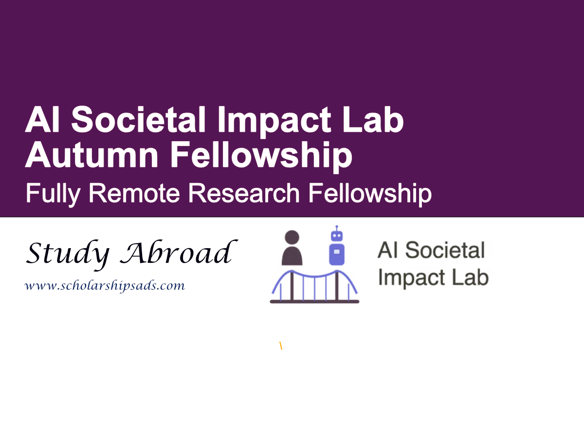AI Societal Impact Lab Autumn Fellowship 2026 | Fully Remote Research Fellowship