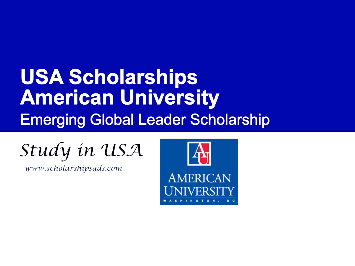 American University Emerging Global Leader Scholarship 2027 in USA