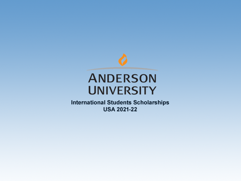 USA Anderson University International Students Scholarships.