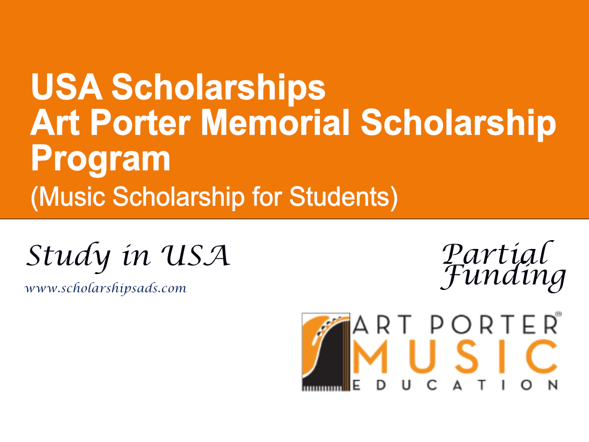 Art Porter Memorial Scholarship Program in USA (Music Scholarship for Students)