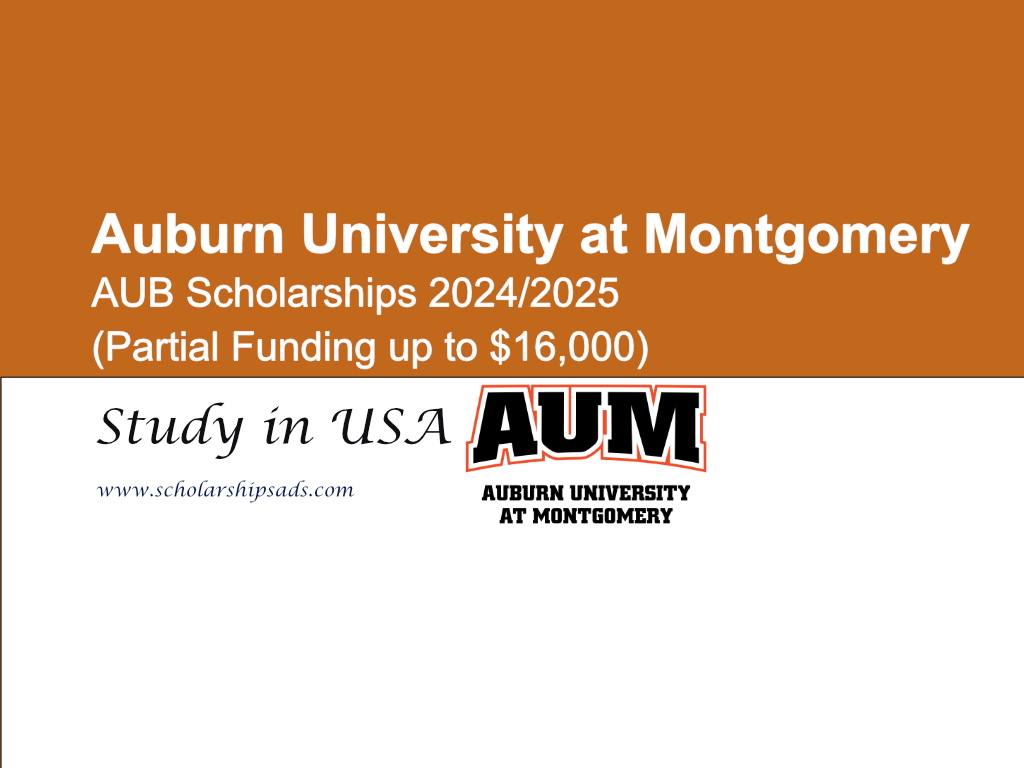  Auburn University at Montgomery USA Scholarships. 