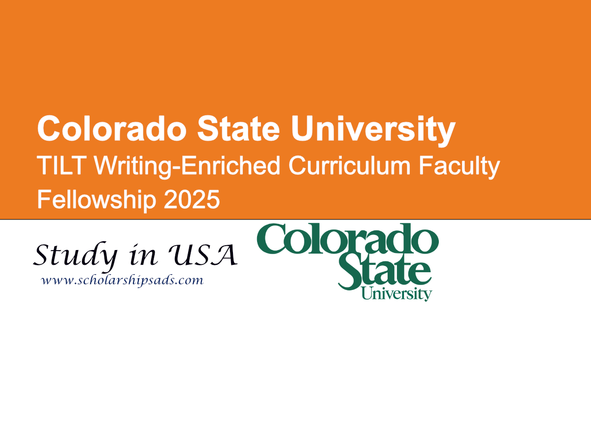 Colorado State University TILT Writing-Enriched Curriculum Faculty Fellowship 2025
