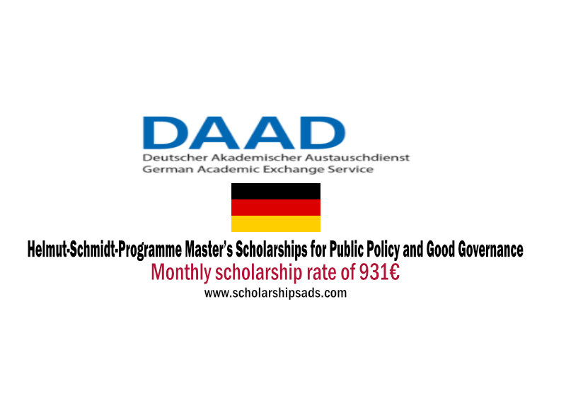 Helmut-Schmidt-Programme Master’s Scholarships.