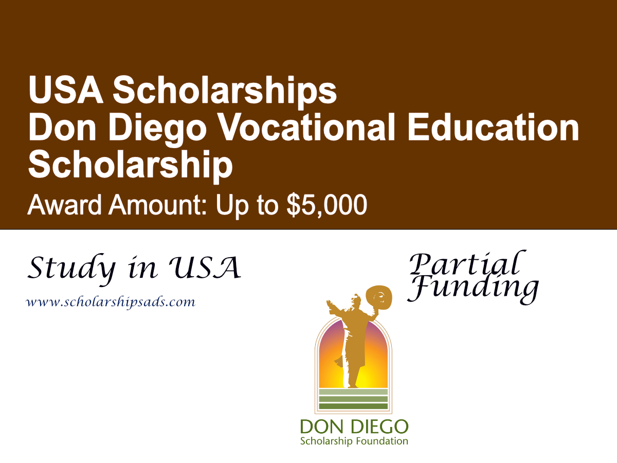Don Diego Vocational Education Scholarship, USA
