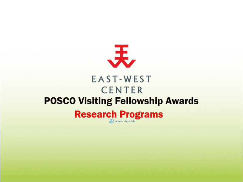  POSCO Visiting Fellowship Program by East-West Center, USA 2022-23