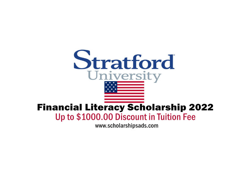 Stratford University in Virginia USA Financial Literacy Scholarships.
