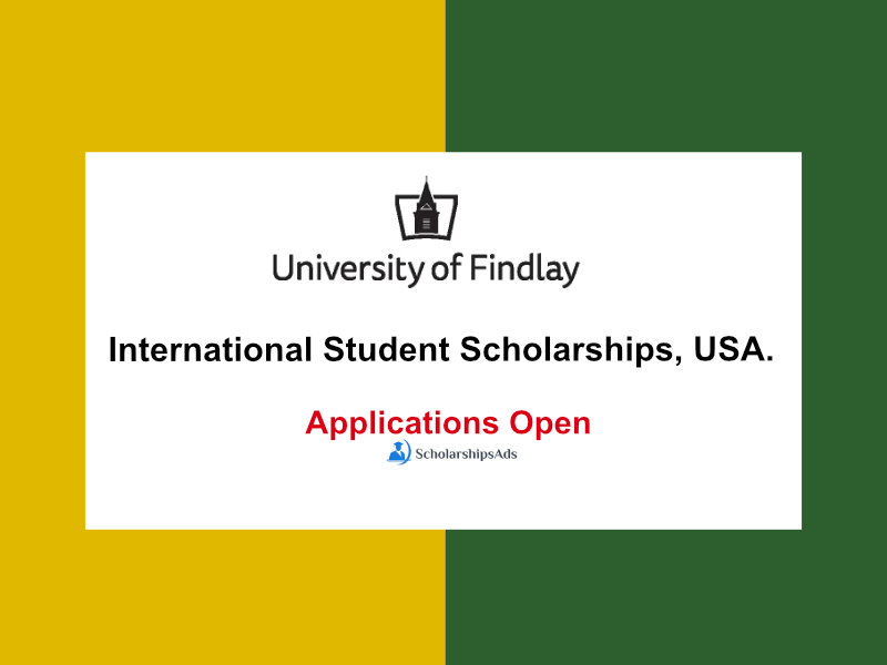 The University of Findlay International Student Scholarships, USA.