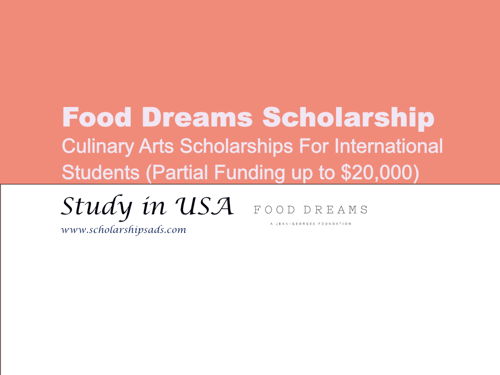  Food Dreams Scholarships. 