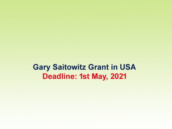 Gary Saitowitz Grant in USA, 2021-2022