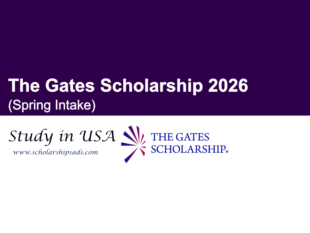 The Gates Scholarship 2026, USA (Spring Intake)