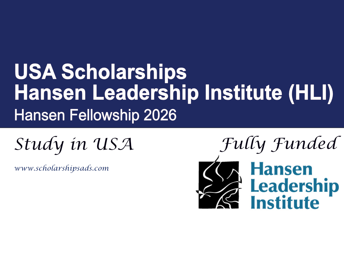 USA Hansen Leadership Institute Fellowship 2026 (Fully Funded)