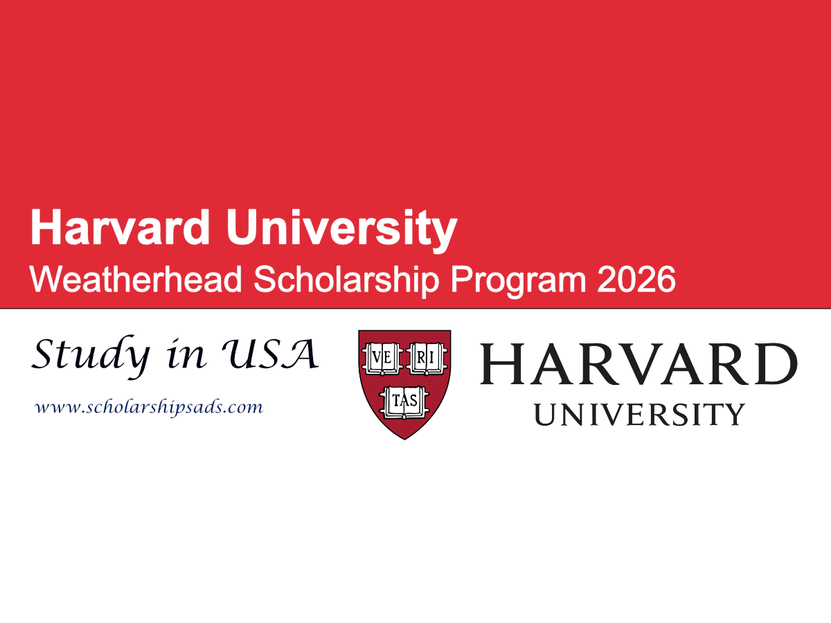 USA Harvard University Weatherhead Scholarship Program 2026