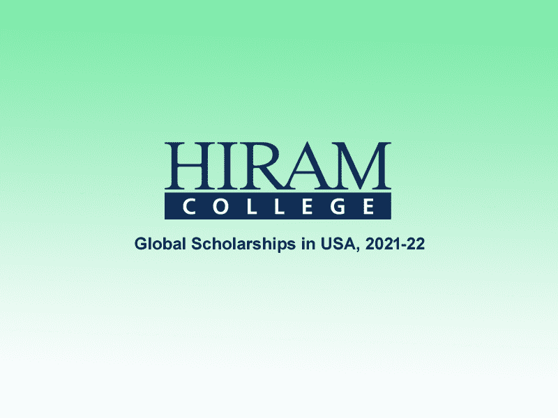Global Scholarships at Hiram College in USA, 2021-22