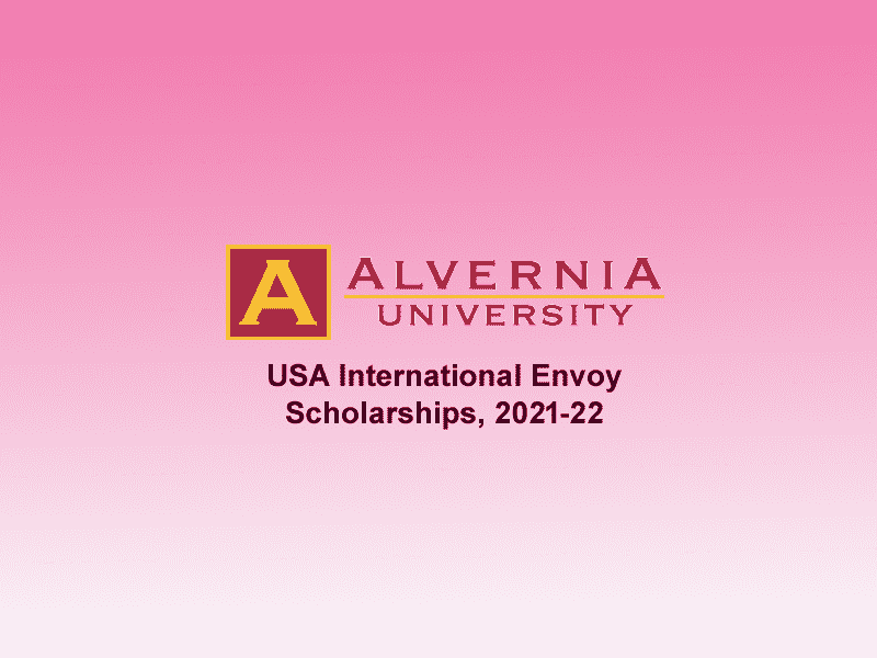 USA, Alvernia University International Envoy Scholarships.