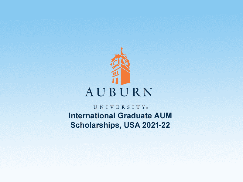  Auburn University at Montgomery International Graduate Scholarships. 