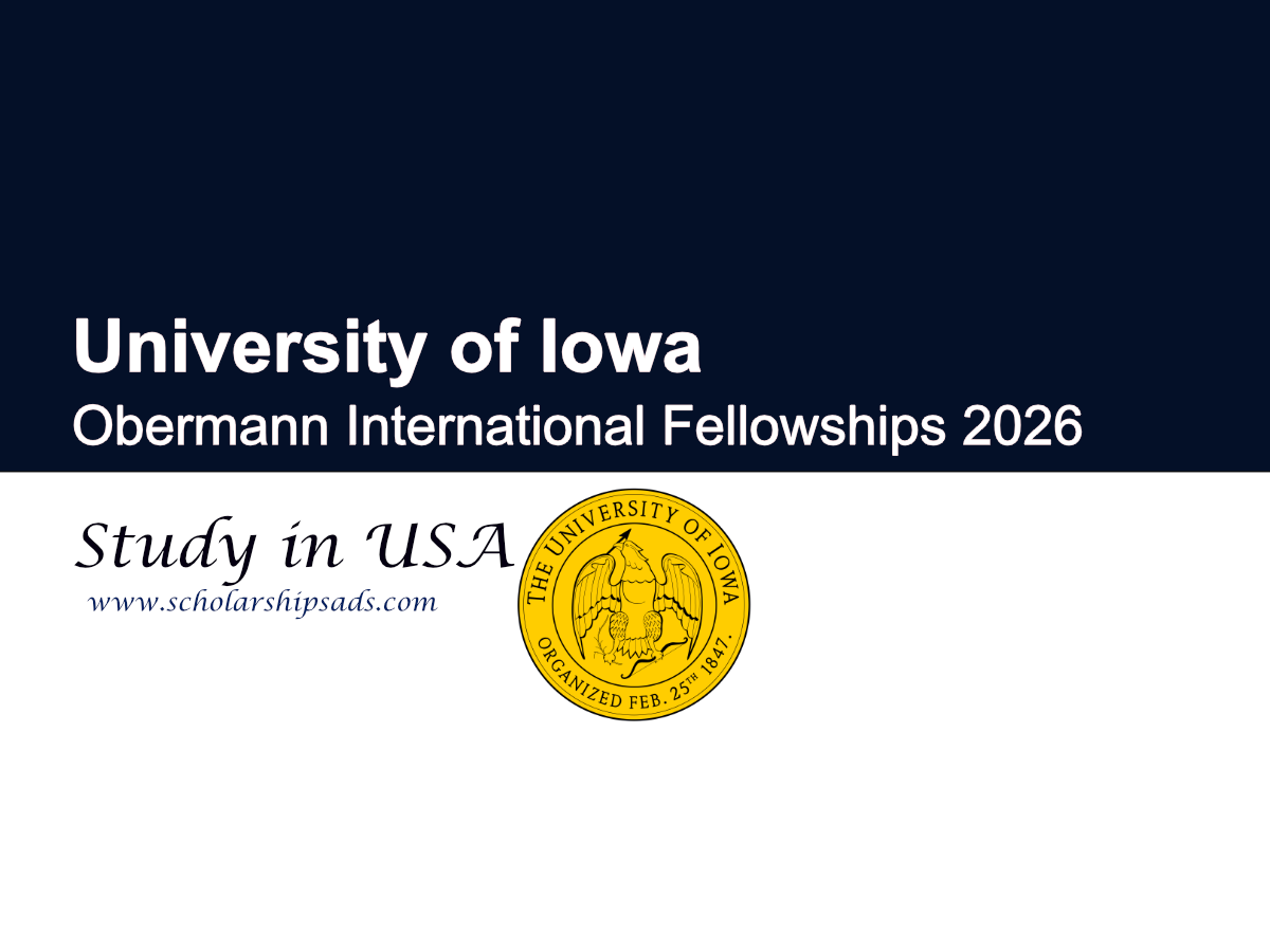 University of Iowa USA Obermann International Fellowships 2026