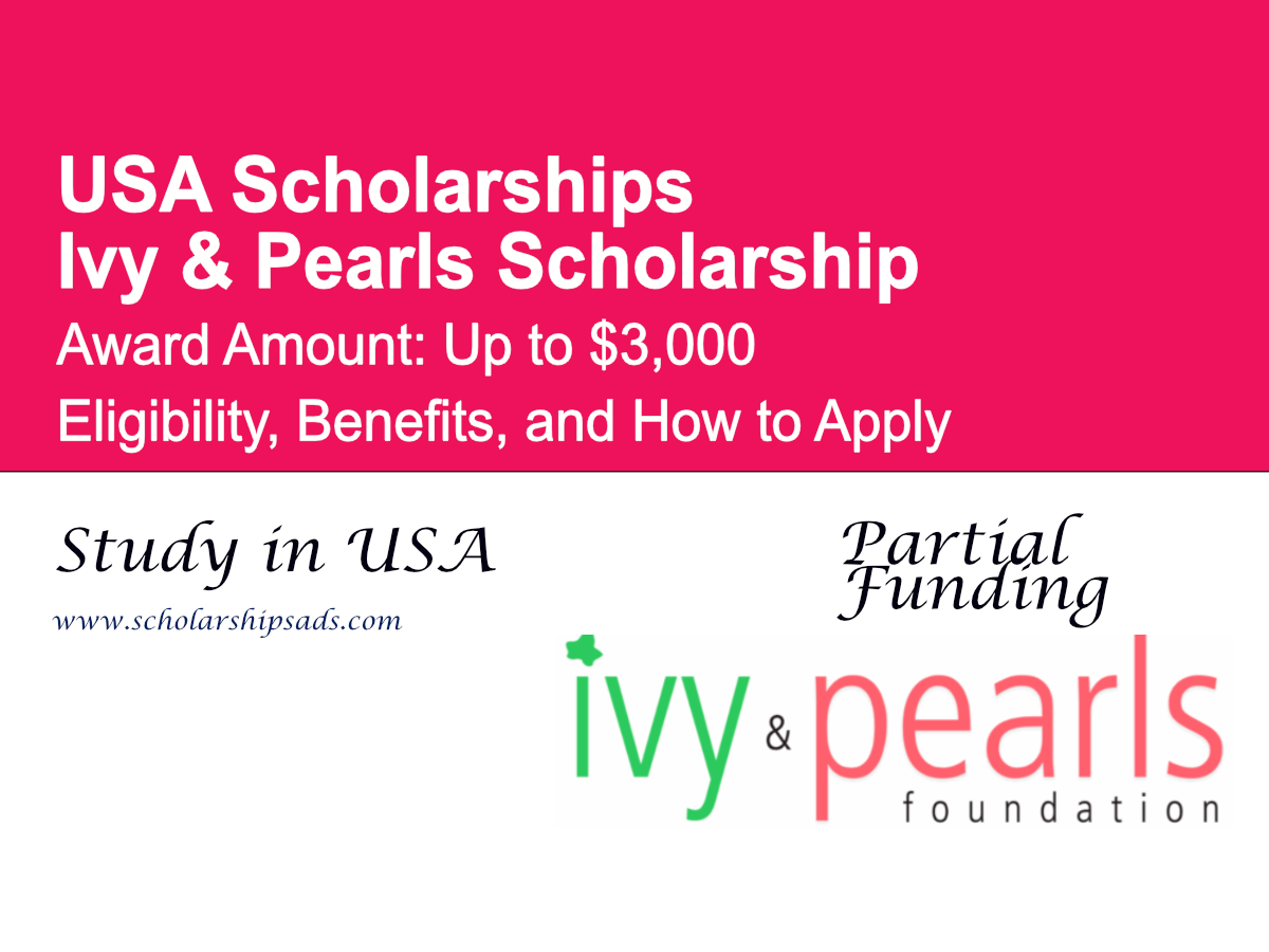 Ivy & Pearls Scholarship, USA ($3,000) – Eligibility, Benefits, and Application Guide