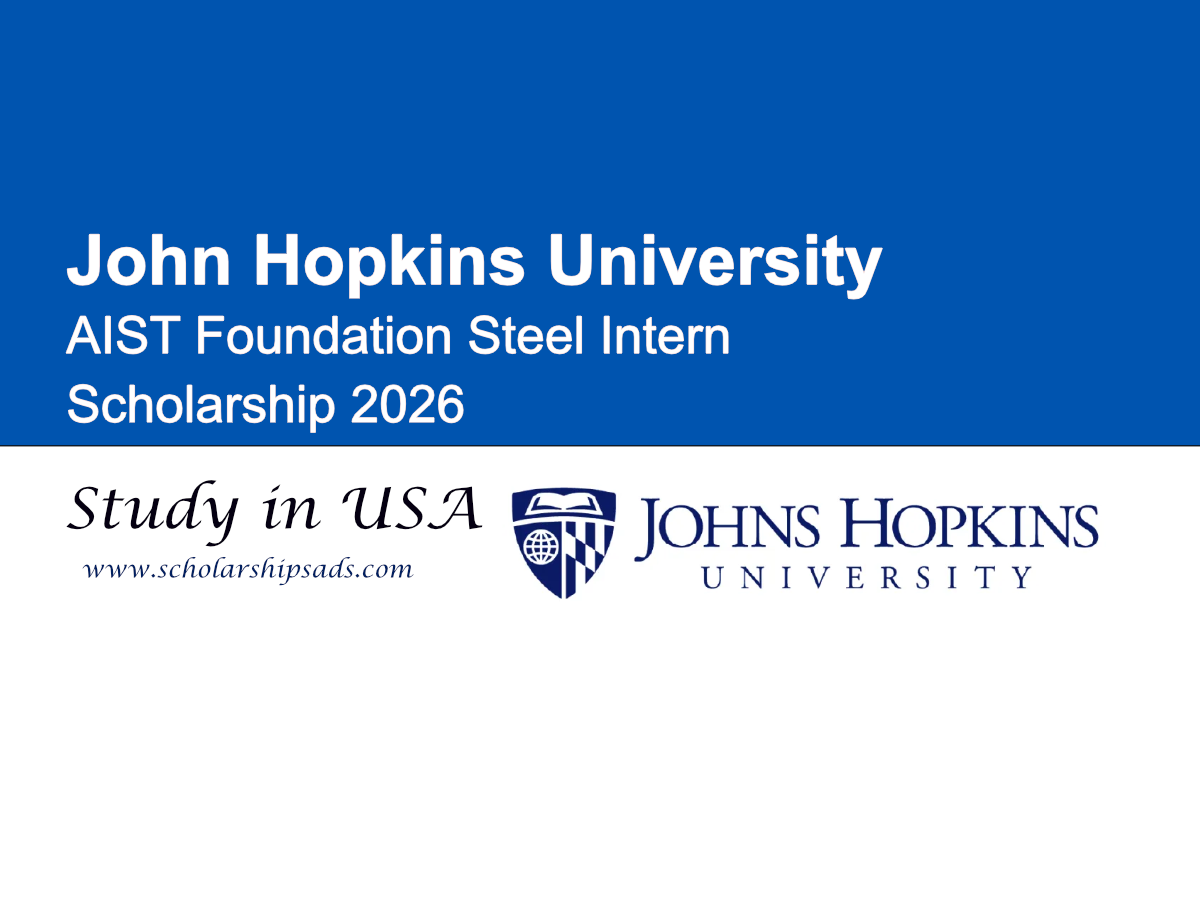 AIST Foundation USA Steel Intern Scholarships.