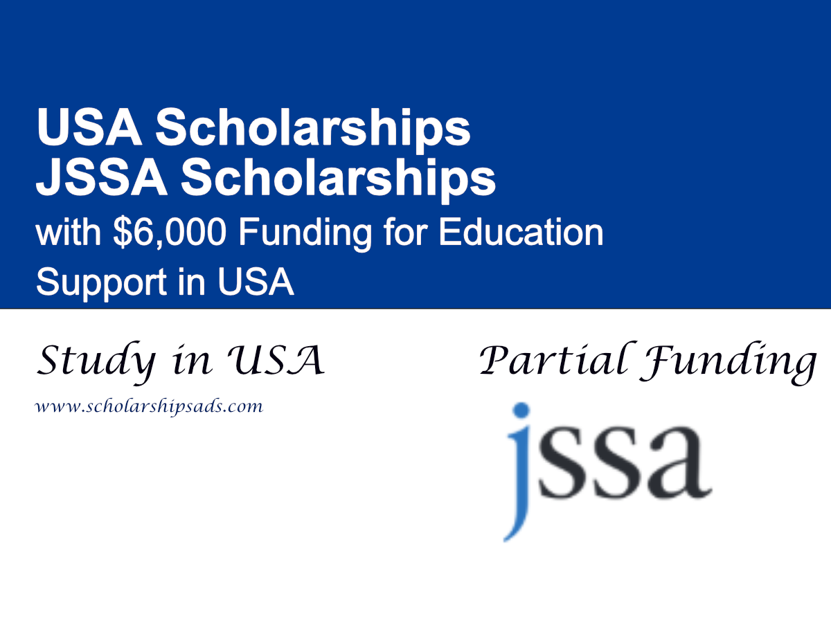 JSSA Scholarships with $6,000 Funding for Education Support in USA