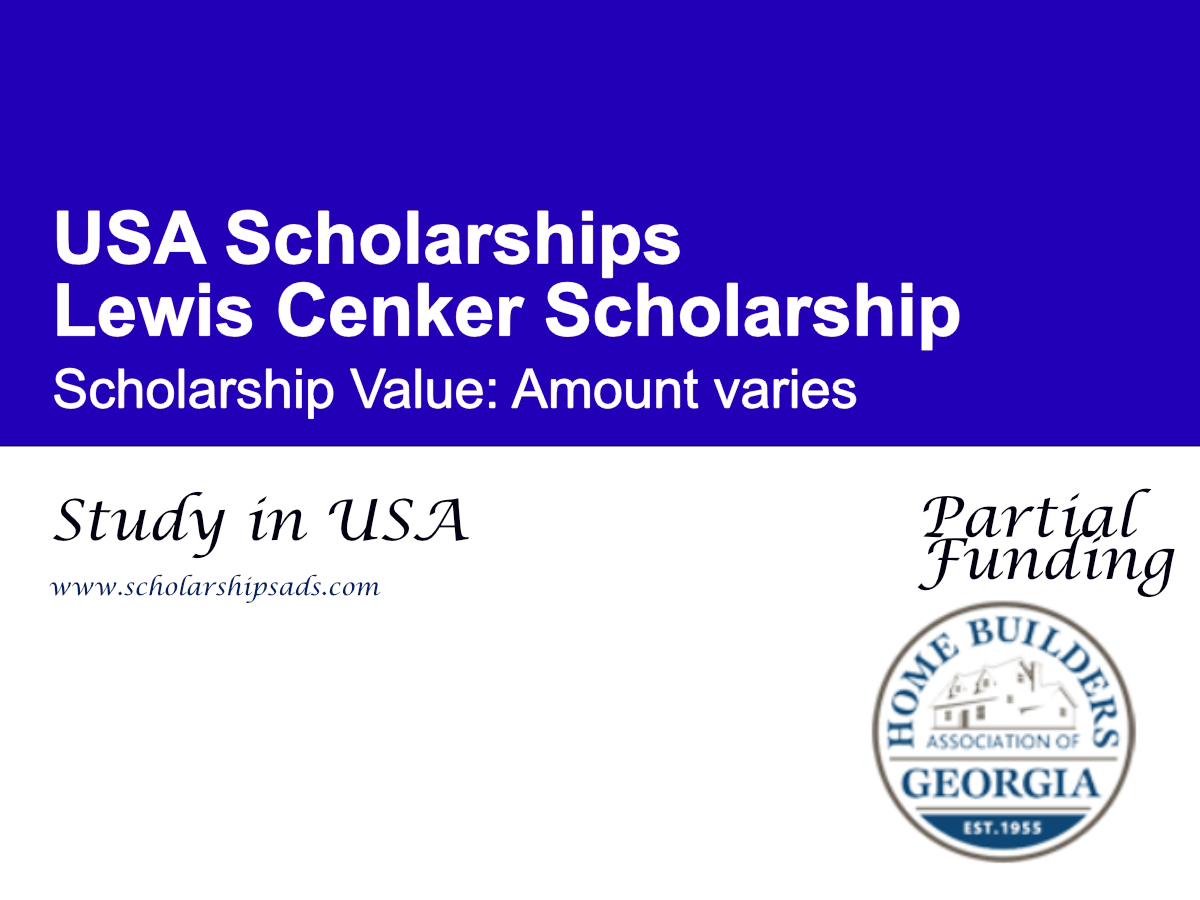 Lewis Cenker Scholarship in USA