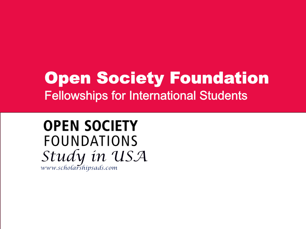 Open Society Fellowships for International Students, USA.