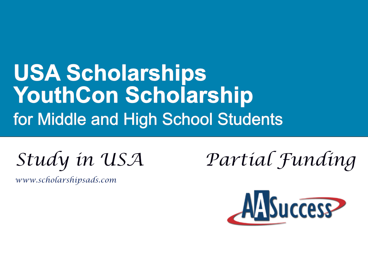 YouthCon Scholarship in USA for Middle and High School Students