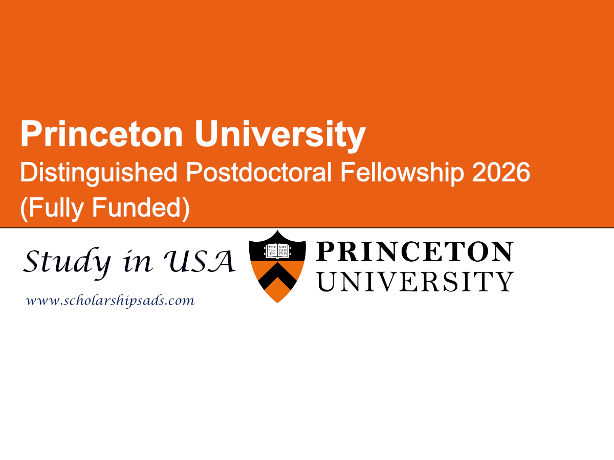 USA Princeton University Distinguished Postdoctoral Fellowship 2026 (Fully Funded)