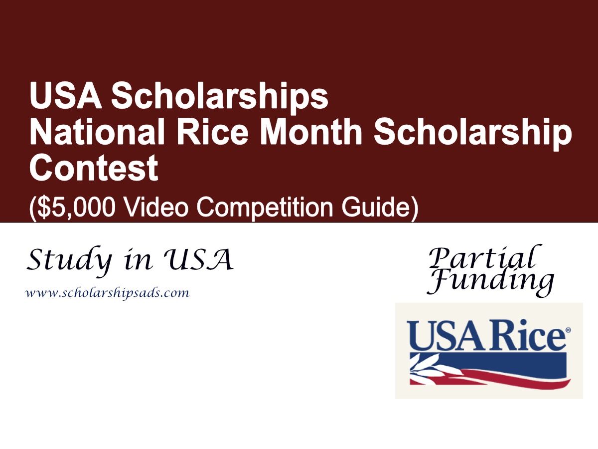 National Rice Month Scholarship Contest, USA ($5,000 Video Competition Guide)