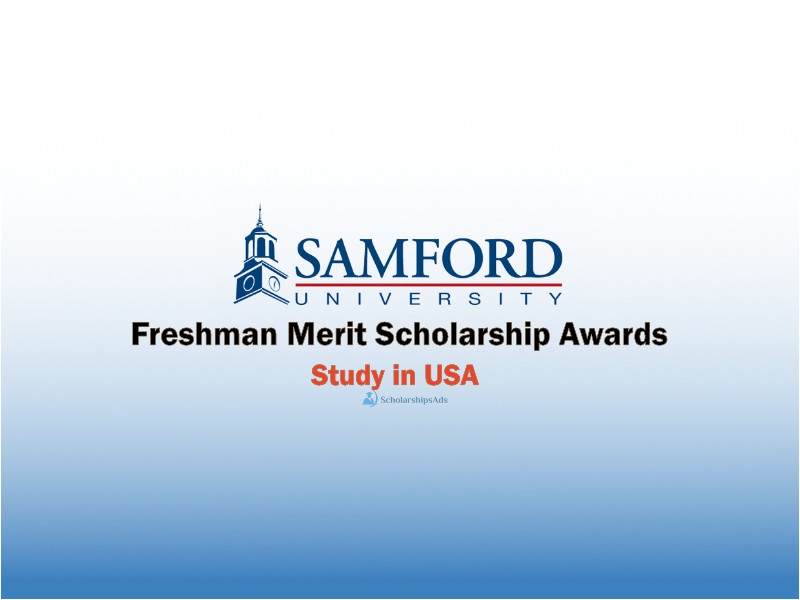 Samford University Freshman Merit Scholarship Awards, USA 2021-22