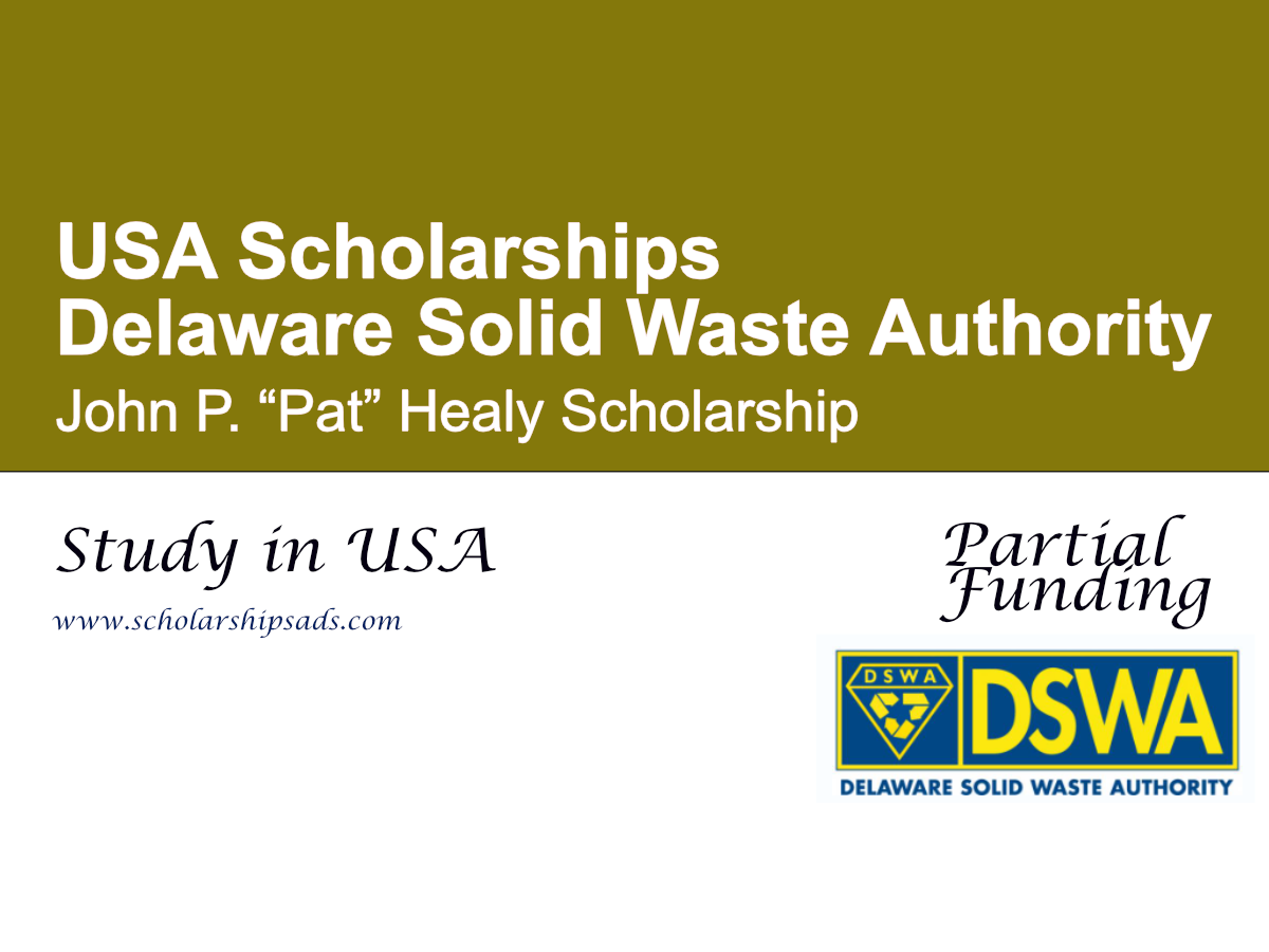 Delaware Solid Waste Authority John P. “Pat” Healy Scholarship 2026
